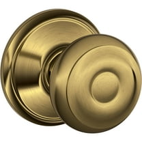 Schlage F10VGEO609 Georgian Passage Knob, Antique Brass