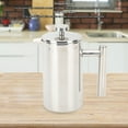 thumbnail image 3 of Press Coffee Pot, Practical Stainless Steel French Press Coffee Maker  for Office, 3 of 7