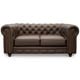 thumbnail image 4 of Sala de Piel Genuina Clásico 3-2-1, Sofá, Love Seat y Sillón,  6 plazas, Modelo Chesterfield P/V, Color Chocolate, Elegante, cómodo y Clásico, Hecho en Mexico. Medidas:  220 cm, 185 cm, 110 cm., 4 of 9