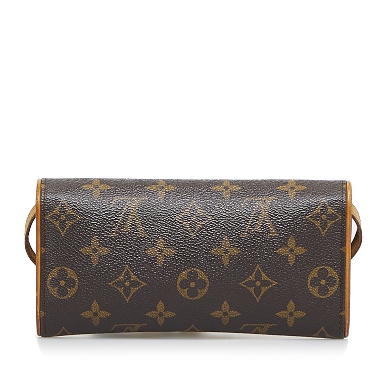 Brown Louis Vuitton Monogram Pochette Twin GM Crossbody Bag, Louis Vuitton  2008 pre-owned Croissant top-handle bag