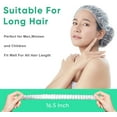 thumbnail image 2 of 200PCS Disposable Shower Caps, Extra Elastic Large Shower Cap for Women- Waterproof Hair Cap for Shower Home Use Hotel and Hair Salon Plastic Shower Cap, 2 of 5