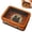 color B, variant on Halloween Cookie Tin Box, Rectangular Metal Storage Container with Clear Lid, Stackable Candy Organizer for Party Treats, Classroom Desk Caddy