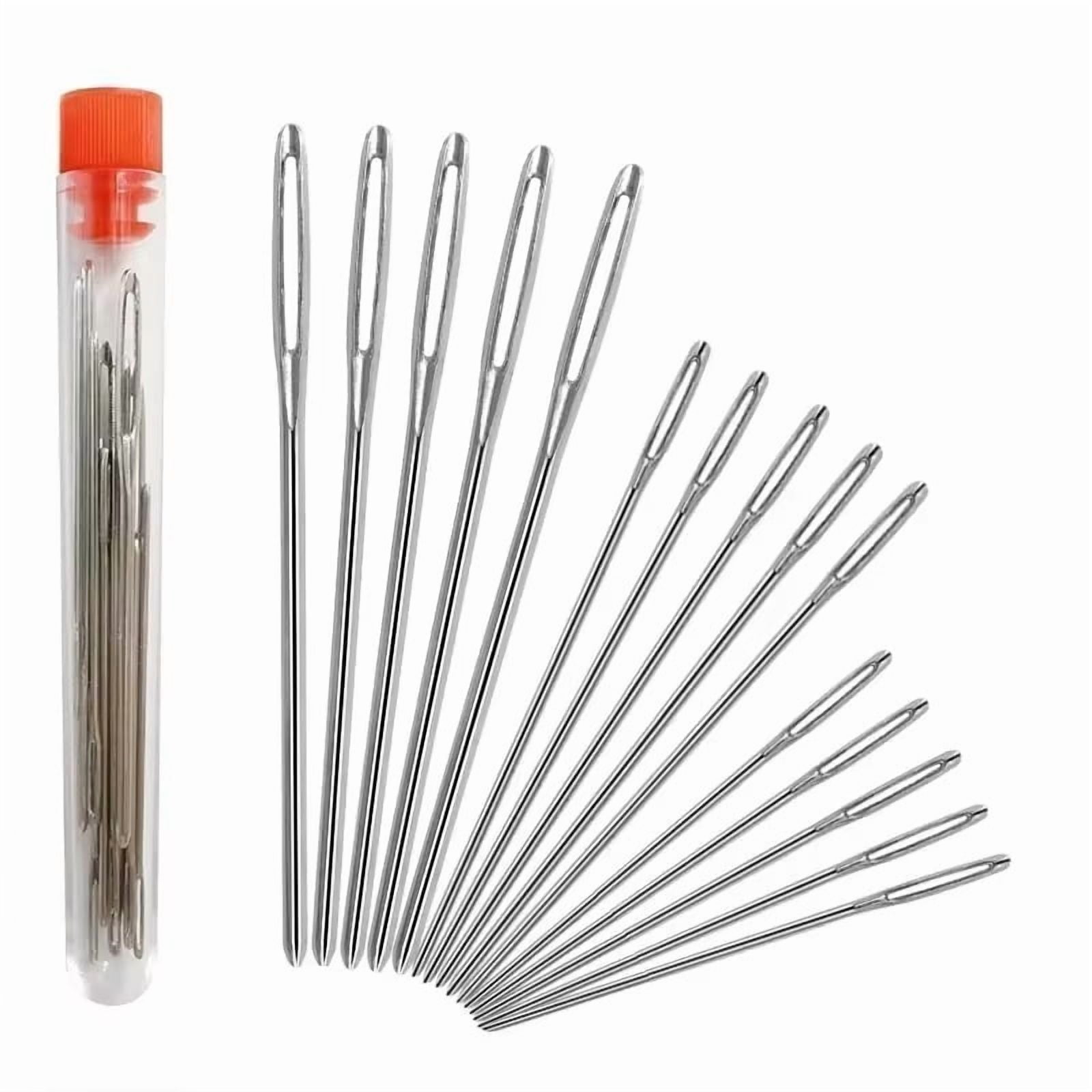 Large eye needle Sewing needle Handmade leather needle steel yarn knitting needle sewing tool set