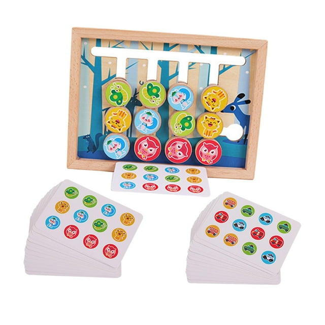 Tachiuwa Slide Puzzle Board Teaching Aids Preschool Kids Logical Game Montessori Learning