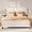 White, variant on Asofer Queen Upholstered Platform Bed Frame, Modern Linen Bed with Wingback Headboard, Metal Platform, No Box Spring Needed, Beige