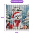 thumbnail image 5 of Merry Christmas Maltese Enjoys Woofmas Winter Xmas Holiday Shower Curtain Maltese Dog Lover Gifts Idea Waterproof Bathroom Bathtub Curtain - 02022, 5 of 5