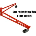 thumbnail image 6 of Drywall Lifter Panel Hoist Jack Lifter, Rolling Caster Lifter, Sheetrock Lift Drywall Lifts, Adjustable Telescopic Arm, 150LB Capacity Sheetrock Hoist Holder, 6 of 7