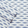 thumbnail image 2 of Nautica Wood Fish Printed Twin XL Sheet Set in Blue, 2 of 2
