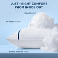 thumbnail image 2 of Cozy Comfort Standard Pillows Set of 4 - Bed Pillows for Sleeping with Decoration Strip, Premium Supportive with Breathable Cover for Side, Back, Stomach Sleeper, 2 of 9
