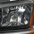 thumbnail image 4 of OE Replacement Headlights Head Lamps And Signal Bumper Light Combo Black Housing Clear Lens Amber Made For And Compatible With 2003 - 2007 Chevrolet Chevy Silverado Avalanche 03 04 05 06 07, 4 of 7