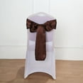 thumbnail image 5 of BalsaCircle 5 New Satin Chair Sashes Bows Ties Chocolate Brown, 5 of 6