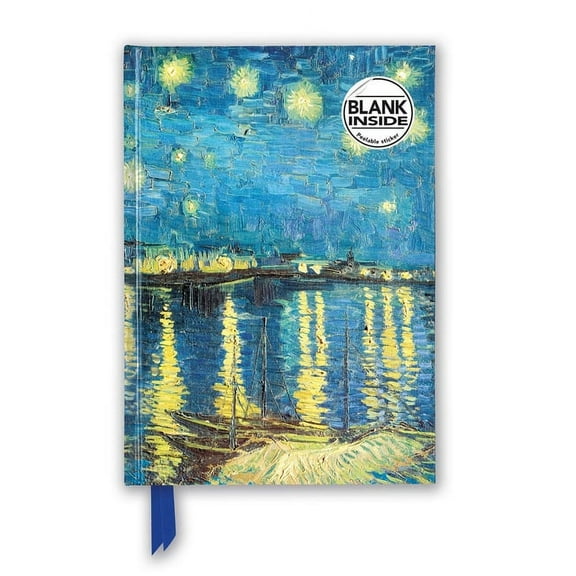 Flame Tree Blank Notebooks Vincent Van Gogh: Starry Night Over the Rhône (Foiled Blank Journal), (Hardcover)