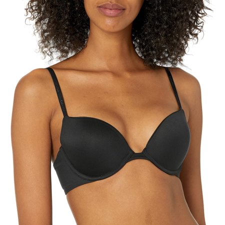 Calvin Klein Women's Constant Push Up Plunge Bra 36C Black