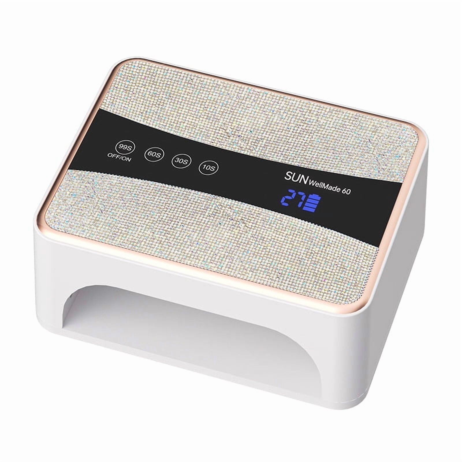Rechargeable Nail Lamp - Portable UV LED Nail Dryer for Gel Polish, Cordless Nail Curing Light with 3 Timers, Fast Charging Manicure Machine for Home & Travel Use
