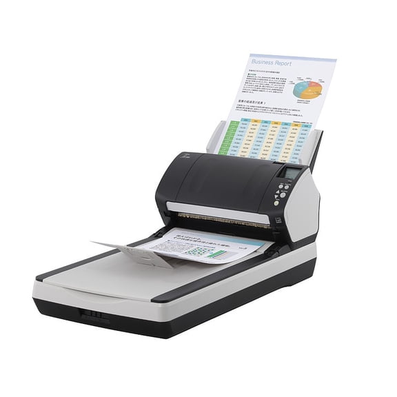 Restored Fujitsu fi-7260 Professional ADF + Flatbed Scanner High-Speed Color Duplex, Departmental Use (Refurbished)