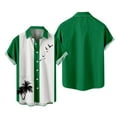 thumbnail image 2 of IROINNID Men's Short Sleeve Halloween Printed Casual Fashion Blouse, 2 of 4