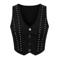 thumbnail image 4 of Denim Corset Top for Women Strapless Zip Front Bustier Going Out Crop Jean Tops Sexy Y2K Outfits Clothes, 4 of 6