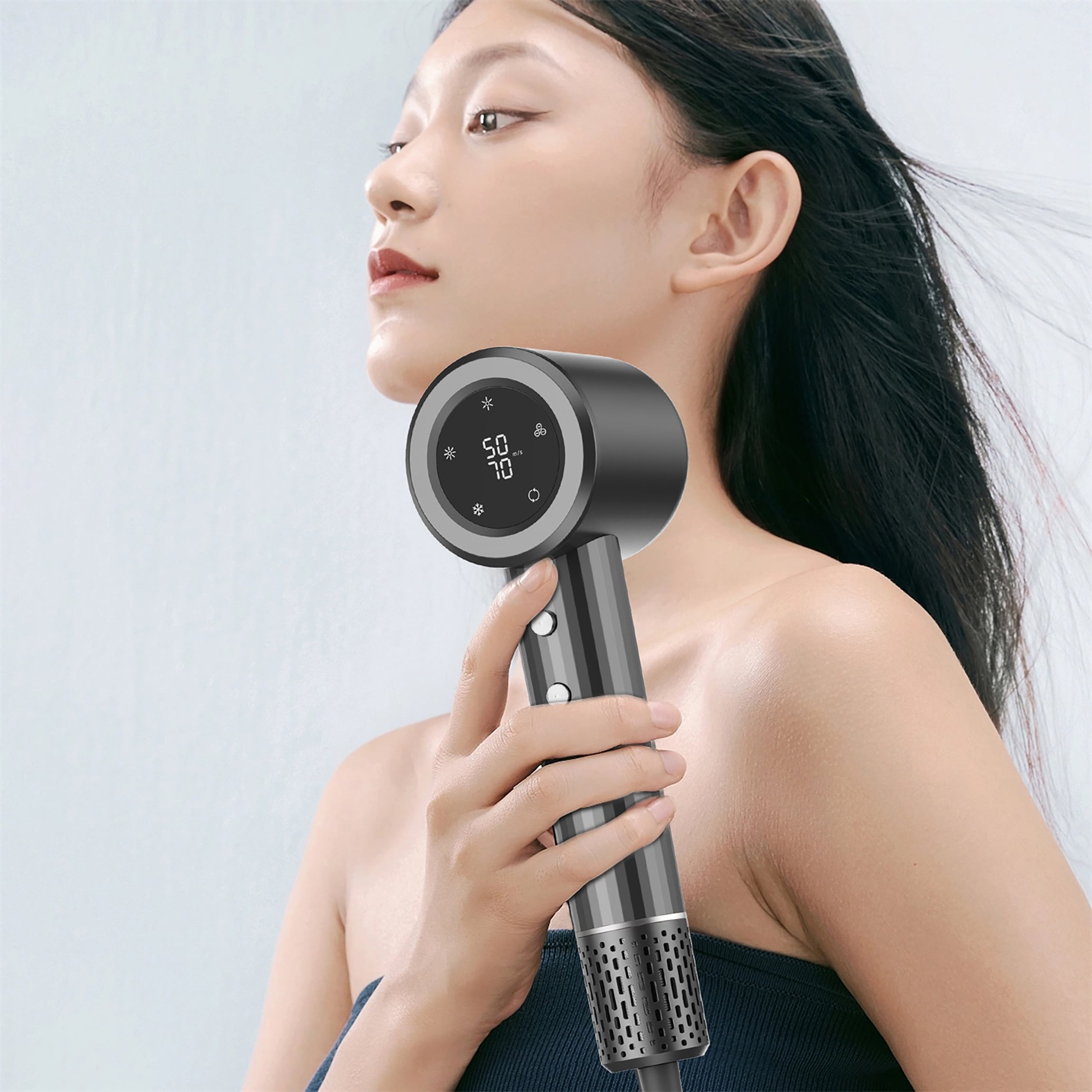 EXF High-Speed Hair Dryer, Salon-Grade, No Heat Damage, Low Noise, Lightweight with Diffuser & Nozzle