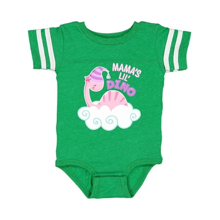 

Inktastic Mama s Lil Dino with Cute Pink Baby Dinosaur Gift Baby Boy or Baby Girl Bodysuit