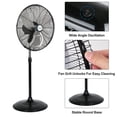 thumbnail image 2 of ACHAZEL 20" High Velocity Pedestal Fans, 3-Speed Oscillating Industrial Standing Fans with Aluminum Blades for Garage & Warehouse, 2 Pack, 2 of 8