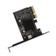 thumbnail image 1 of Tarjeta de expansión pcie A USB 3.2, Tipo C 20Gbps USB 3.2 Gen 2 Tarjeta de Expansio Estable ASM3242 Control Para PC, 1 of 7