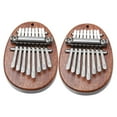 thumbnail image 4 of CTIRCHIU 2-Pack Kalimba Thumb Pianos Brown Wood Portable Musical Instruments for Beginners and Performance, 4 of 8