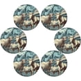 thumbnail image 3 of Farm Animals Round Placemats Washable Placemats Non-Slip Heat-Resistant Table Place Mats for Dining Kitchen Holiday Party Table 15.4"-4PCS Home Decor, 3 of 7