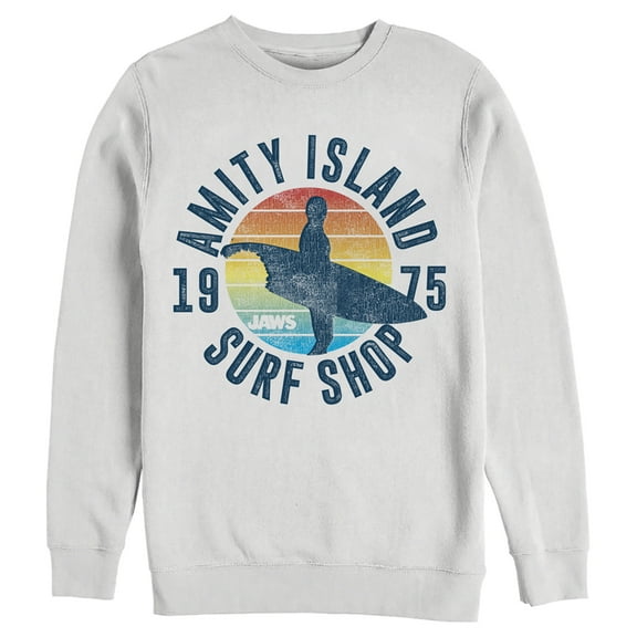 Men's Jaws Retro Amity Island Surf Shop  Sweatshirt