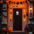 thumbnail image 3 of Clearance! Halloween Hanging Decor Set 7.5" Lighted Porch Ornaments With Designs Outdoor Holiday Decorations For Doors B, 3 of 6
