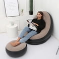 thumbnail image 4 of Sofá inflable flocado, esférico, para sala de estar, hogar, asiento inflable, taburete de ocio, sofá inflable, 4 of 5