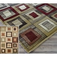 thumbnail image 3 of Rugs America Modern Square Bowery Area Rug Brown, 3 of 3