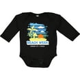 thumbnail image 3 of Inktastic Beach Week Panama City Florida with Palm Trees Boys Long Sleeve Baby Bodysuit, 3 of 5