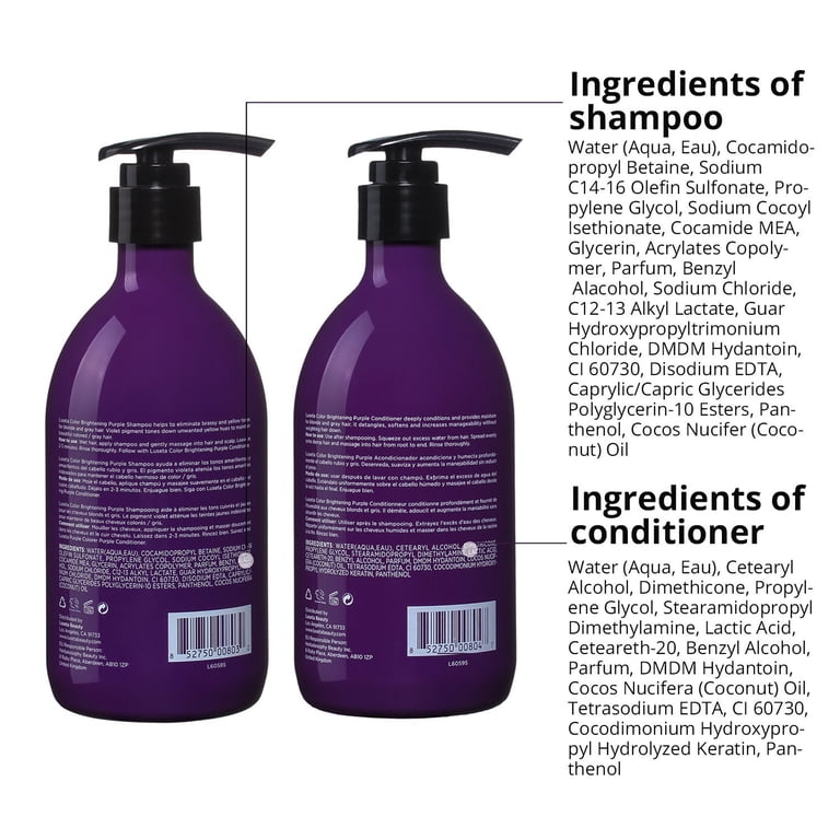 Luseta Color Brightening Purple Shampoo and Conditioner Set  display picture 1