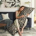 thumbnail image 5 of Leopard Print Body Pillow Cover – Soft & Breathable, Hidden Zipper, 20"x54", Fashion Animal Print – Cheetah & Tropical Spots, Perfect Gift for Side Sleepers, Pregnancy, Modern Home Decor, 5 of 7