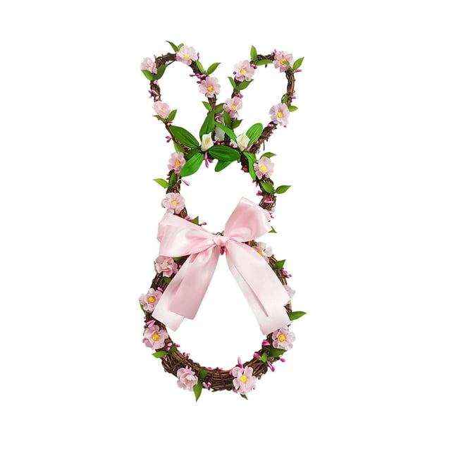 Easter Decorations for The Home,Easter Garland Home Ornament - Rattan Door Hanging Pendant for Spring Holiday Decor