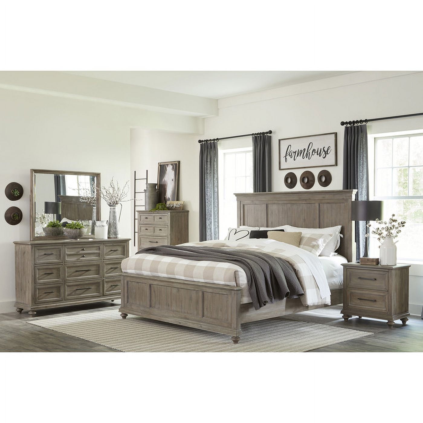 Cardano Collection Solid Transitional Styling with Rich Finishes - Brown