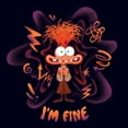 thumbnail image 2 of Women's Inside Out 2 Anxiety I'm Fine  Graphic T-Shirt, 2 of 4