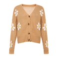 thumbnail image 4 of Vedolay Women Long Cardigan Open Front Cardigan Coats Soft Coat Fall 2023 Khaki,M, 4 of 5