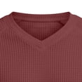 thumbnail image 4 of S-4X Plus Size T Shirts for Men Big & Tall Waffleknit Short Sleeve Tees Tops Mens Casual Solid Color Pullover V Neck Athletic Workout Tshirts Shirt, 4 of 6