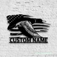 thumbnail image 3 of Craftnamesign Custom US Flag Duck Metal Wall Art LED Light, Custom Duck Name Sign Home Decor, 3 of 5