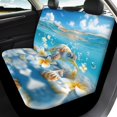 thumbnail image 4 of Pzuqiu Sea Turtle Floral Print Car Seat Covers Protect Car Seat Covers Full Set Breathable 3 PCS Front and Rear Seat Cover Set Fit for SUV Cars, 4 of 10