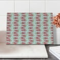 thumbnail image 2 of Watermelon Cutting Board, Watercolor Illustration of Triangle Slices and Scattered Fruit, Decorative Tempered Glass Cutting and Serving Board, Small Size, Coral Pale Green Black, by Ambesonne, 2 of 5
