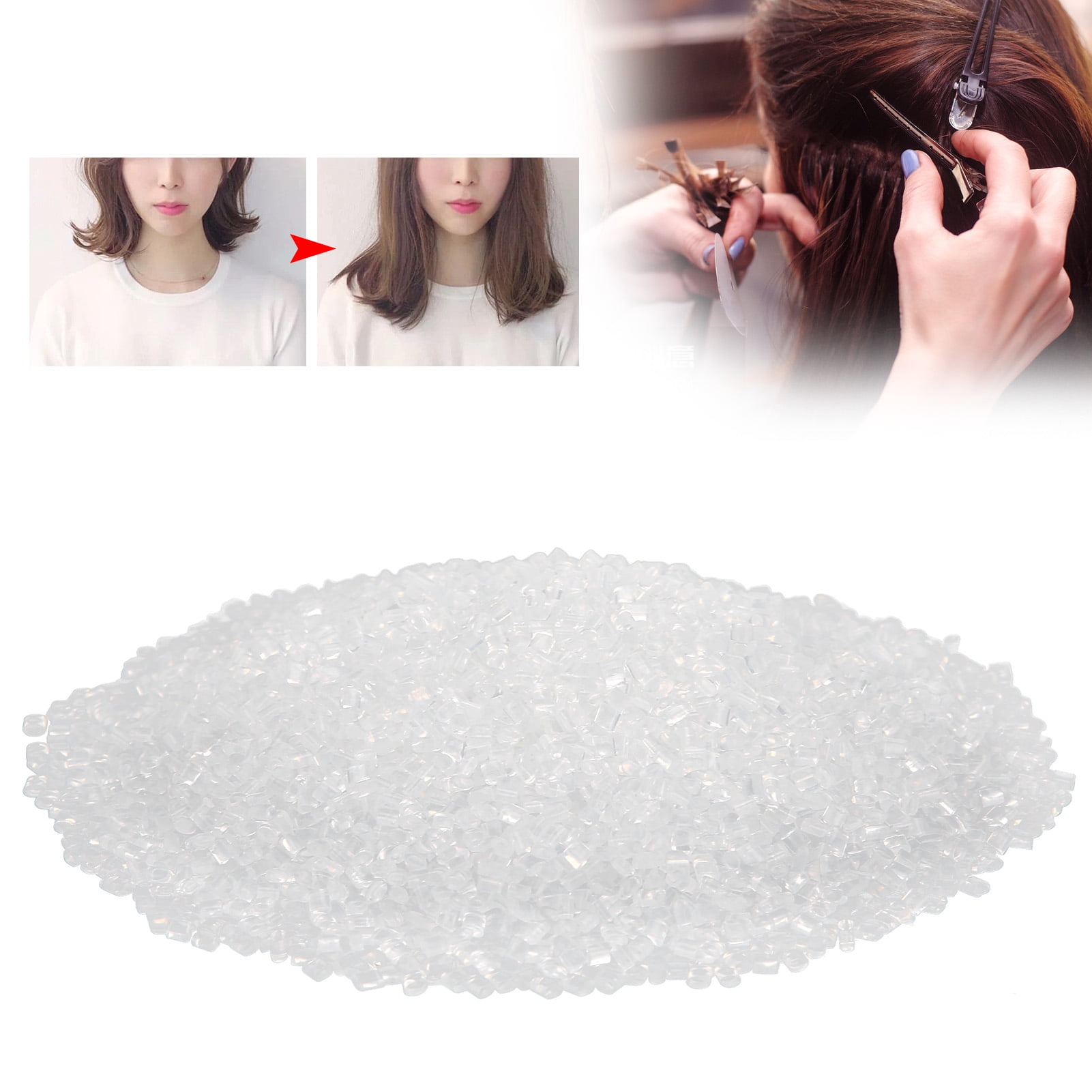 100g Keratin Granulat Für Haarverlängerungen – Schmelzkleber Für Bonding Extensions, Braun