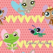 Springs Creative Littlest Pet Shop Hearts Fabric