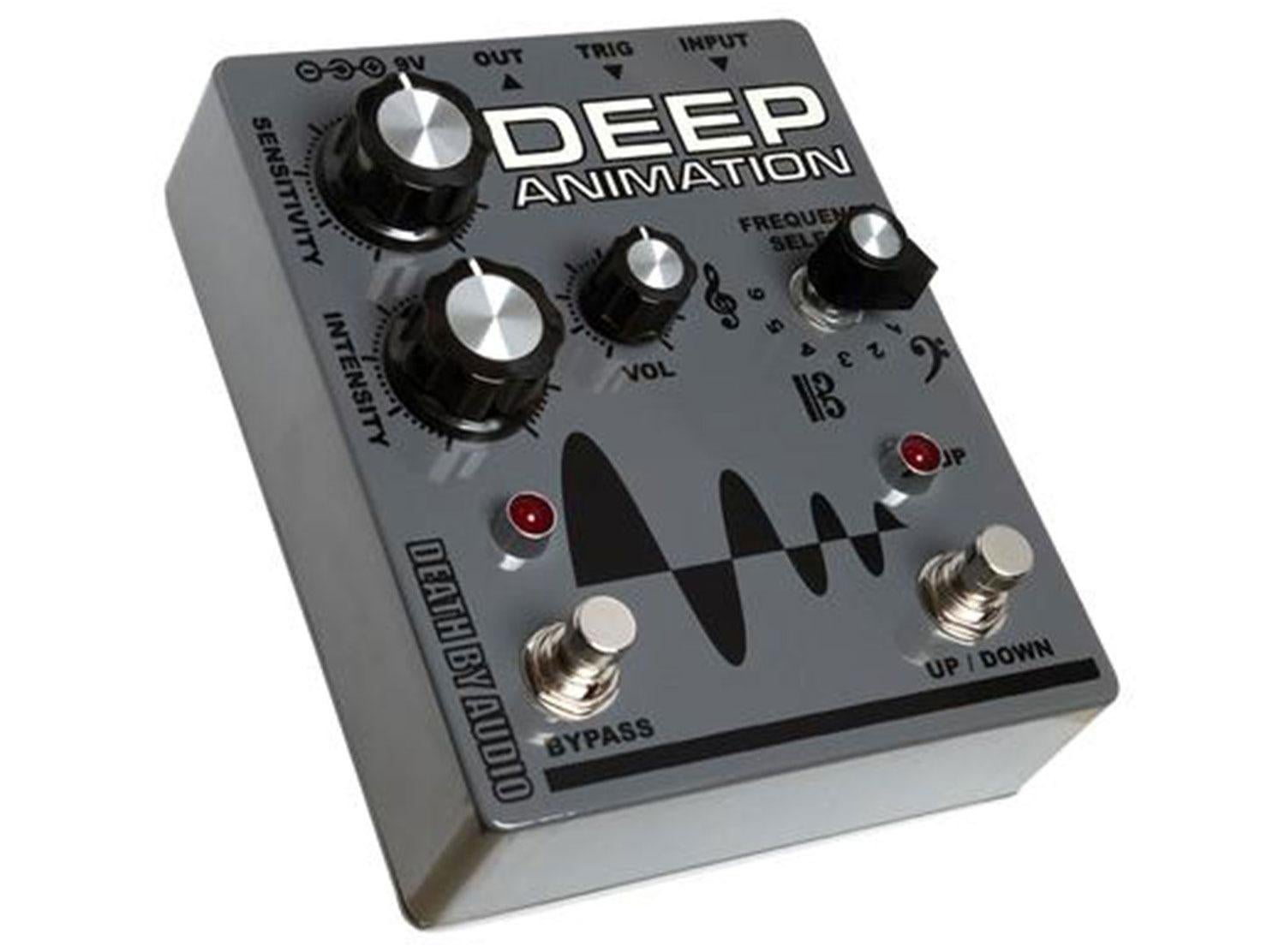 Death by Audio Deep Animation Bass Overdrive Envelope Follower Effects Pedal Gray