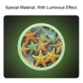 thumbnail image 2 of Beach Sea Starfish Glow in The Dark Crystal Glass Cabinet Knobs 4 Pcs Drawer Handles for Kitchen Cabinets Dresser Cupboard Wardrobe, 2 of 7