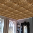 thumbnail image 5 of Dundee Deco's Victorian Antique Gold Transitional Glue Up/Drop In Ceiling Panels, 2 ft. X 2 ft. (4 sq ft.) each, Pack of 50, 5 of 5