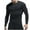 Black(New), variant on PNTUTB Men's Casual Crew Neck Long Sleeve Quick Dry Solid Color Lightweight Fitted Sports Top
