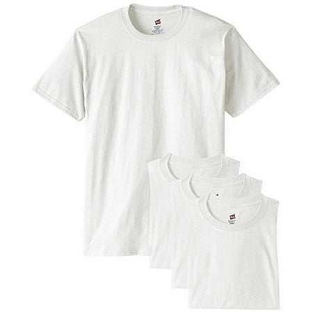 Hanes Comfortsoft Short Sleeve T - WHITE - Large (Pack of 4) 4 White