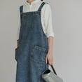 thumbnail image 7 of Vjnyvs Work Apron Unisex Denim Apron with Pocket Adjustable Denim Apron Multi Purpose Apron Durable Chef Apron for Cooking Baking Bbq Gardening, 7 of 7